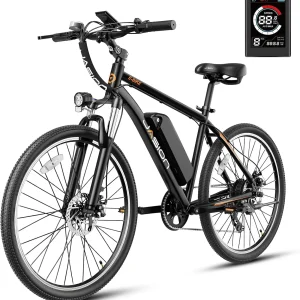 Jasion EB5 Electric Bike for Adults with Peak 40 Miles 20MPH Commuting Electric Mountain Bike