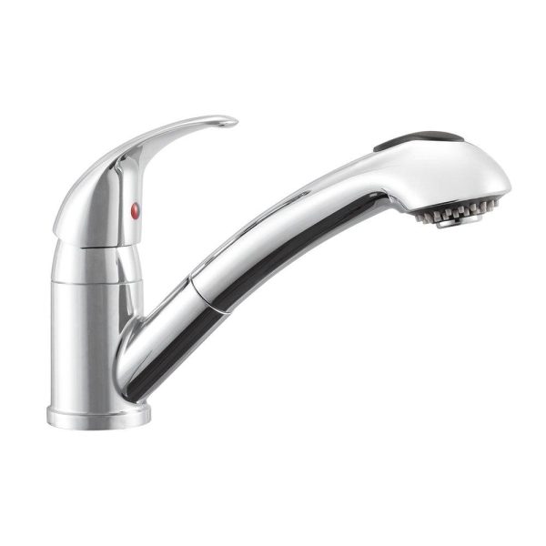 Dura Faucet Designer Pull-Out RV Kitchen Faucet - Chrome Polished