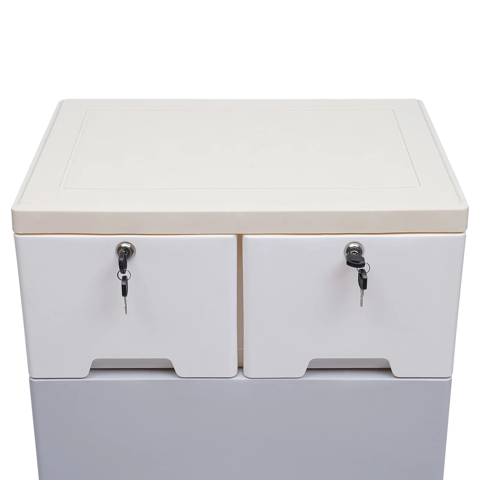 Peakora Multi-color Storage Cabinet with 6 Drawers, Closet Drawers with Two Drawers with Locks, Tall Dresser Organizer for Clothes, Playroom, Bedroom Furniture