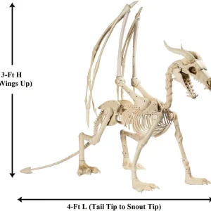 Large 4ft pterosaur skeleton, halloween decoration
