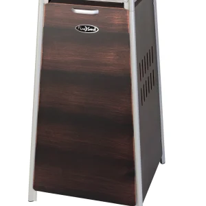 Fire Sense Pyramid Flame Patio outdoor propane Heater Tower with Wheels Coronado Brushed Bronze