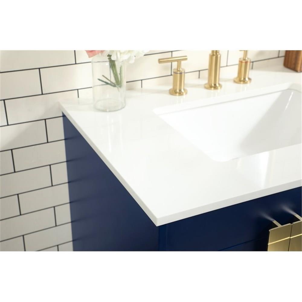 Elegant Kitchen and Bath 32 Inch Single Bathroom Vanity In Green