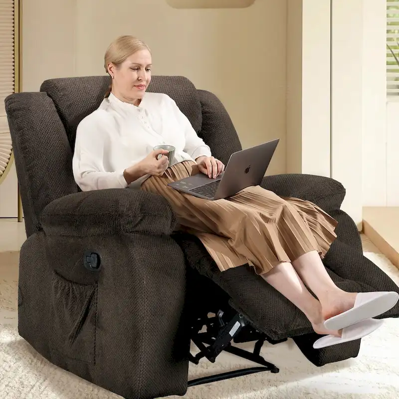 Super Comfortable Standard Size Heating and Massage Recliner Chair