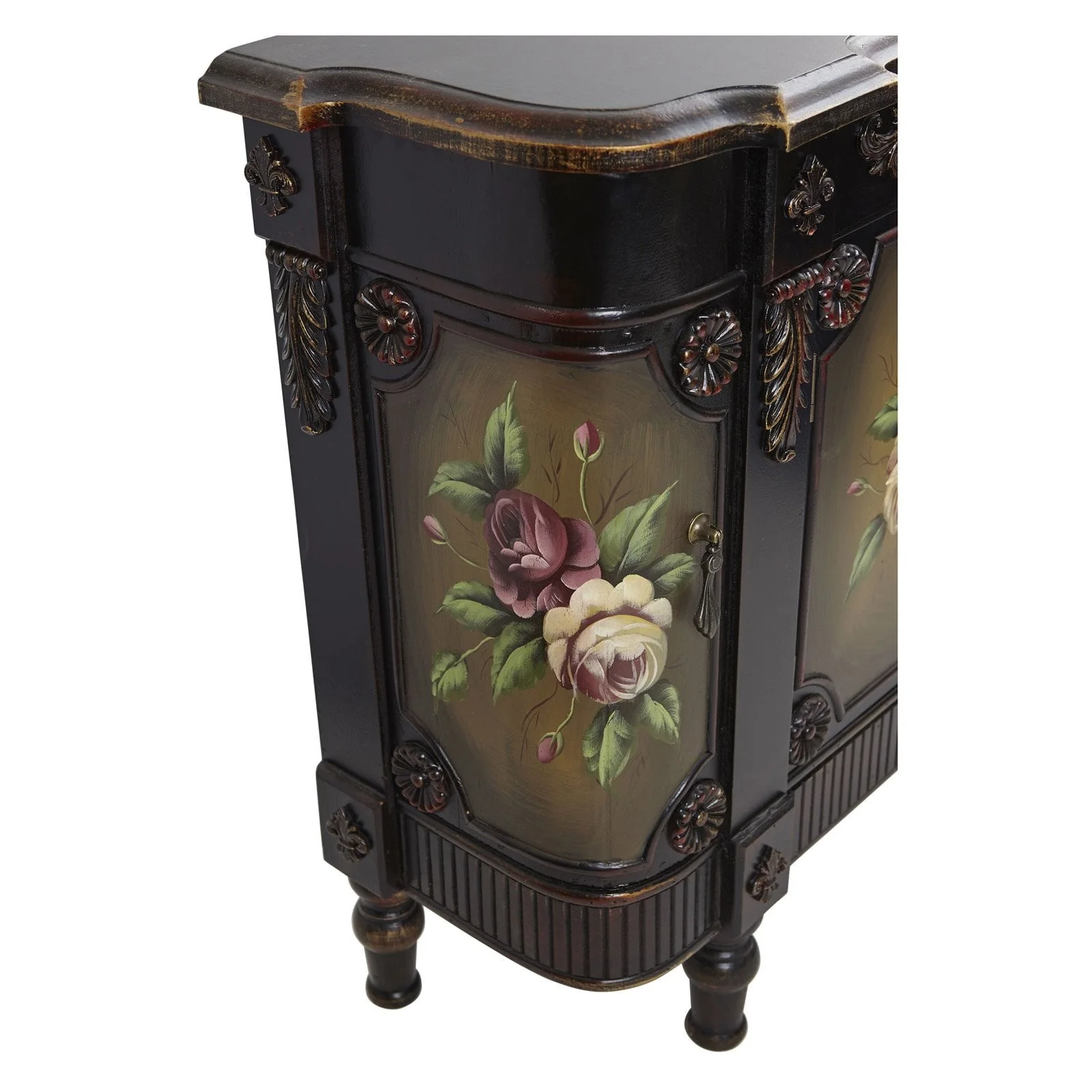 Nearly Natural French Vintage Style Floor Cabinet