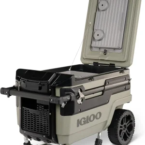 70Qt Wheeled Cooler Insulated Hard Shell Ice Chest