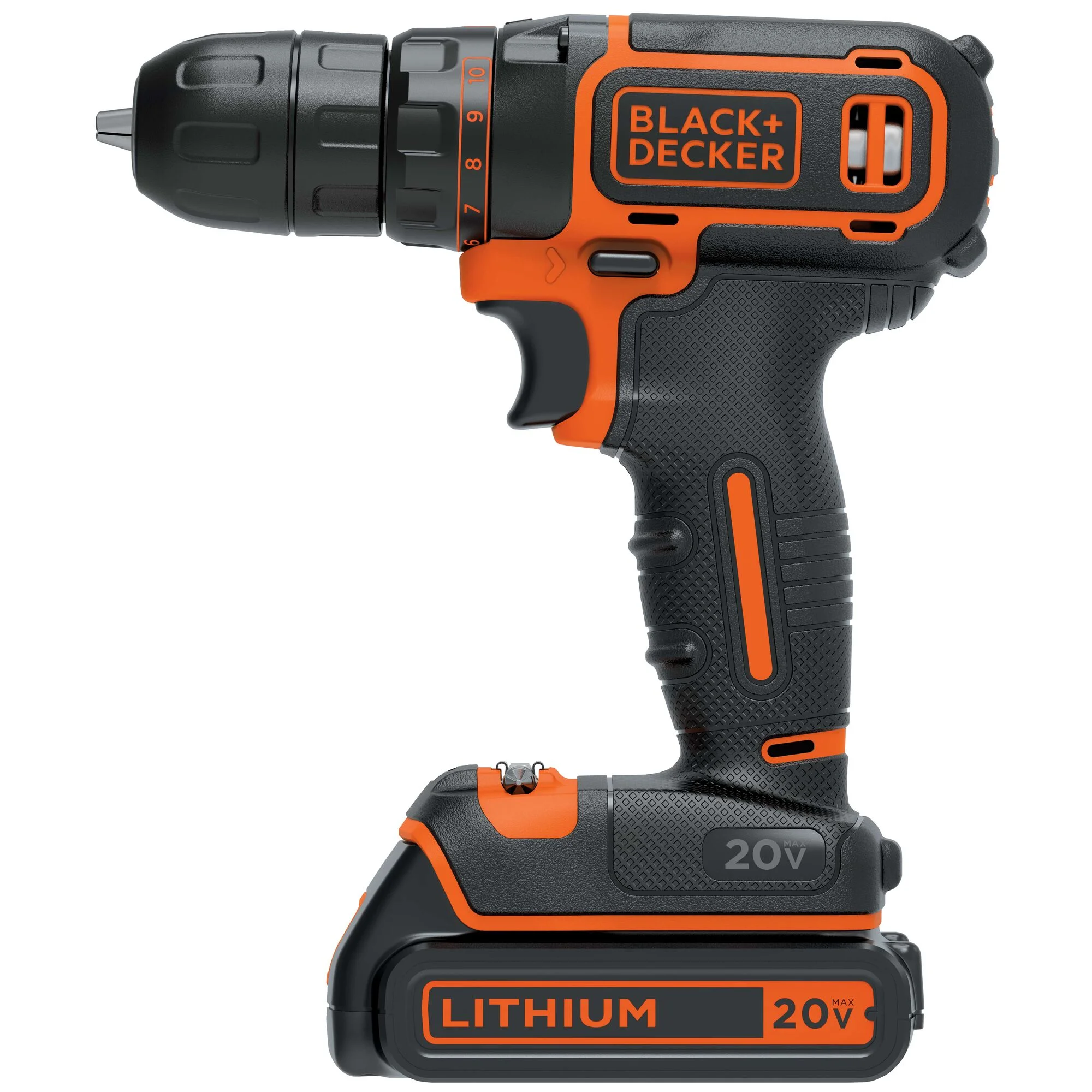 BLACK+DECKER 20V Cordless 3/8 in Drill Driver, 1.5Ah, Battery and Charger Included