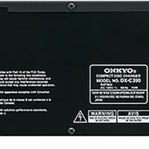 Onkyo DXC390 6-Disc CD Changer, Black