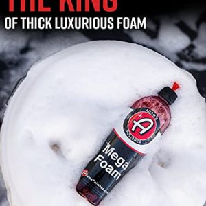 Adam’s Mega Foam 16oz - pH Best Car Wash Soap For Foam Cannon, Pressure Washer or Foam Gun | Concentrated Car Detailing & Cleaning Detergent Soap | Won't Strip Car Wax or Ceramic Coating