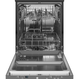 GE 24 Stainless Steel Portable Dishwasher With Sanitize Cycle