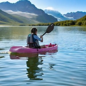 The Wave 6' Youth Kayak with Paddle. Designed for Stability and Safety, It's The Perfect Choice for Young Paddlers Ready to Conquer The Water