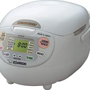 Zojirushi, Made in Japan Neuro Fuzzy Rice Cooker, 5.5-Cup, Premium White