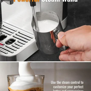 SHARDOR Espresso Machine 20 Bar, Professional Espresso Machine with Milk Frother and Touchscreen