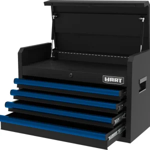 HART 26-Inch 4-Drawer Heavy-Duty Steel Tool Chest, Locking Garage Storage Organizer