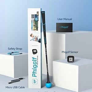 Home Golf Game Simulator: Enjoy Interactive Golf with Motion Sensor & Swing Stick for Indoor & Outdoor Fun 38,000+ Courses Worldwide, Compatible with Android, iOS, App & E6 Connect
