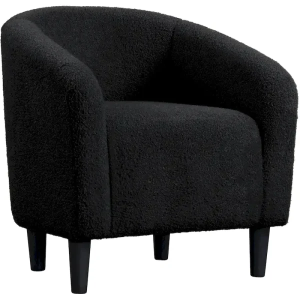 Yaheetech Club Chair Accent Barrel Chair Upholstered Arm Chair