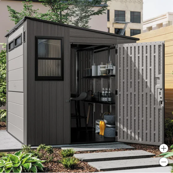 Suncast 8&rsquo;x7&rsquo; Cabana Entertainment Shed