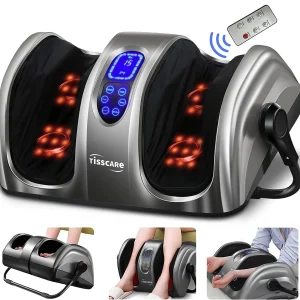 Shiatsu Foot Massager with Heat-Foot Massager Machine for Neuropathy, Plantar Fasciitis and Pain Relief-Massage Foot, Leg, Calf, Ankle with Deep Kneading Heat Therapy, Gift for Mother's Day
