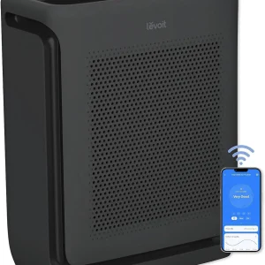 Air Purifiers for Home Large Room Up to 1800 Ft² in 1 Hr with Washable Pre-Filter, Air Quality Monitor, Smart WiFi, HEPA Sleep Mode for Allergies, Pet Hair in Bedroom, Vital 200S-P, White