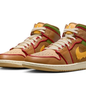 Jordan 1 Mid SE 'Cheeseburger'