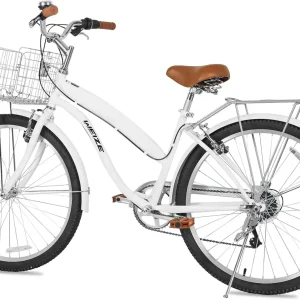 WEIZE Beach Cruiser Bike 26 inch Commuter Bicycle for Adult Men and Women 7-Speed/High-Carbon