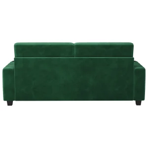 87-Large Loveseat Sofa, 3 Seater Couch with Storage, Velvet Fabric Deep Seat Sofa with Pillow& Cup Holders, Modern Comfy Sofa with USB& Type-C Ports, Home Sofa Couch for Living Room Bedroom