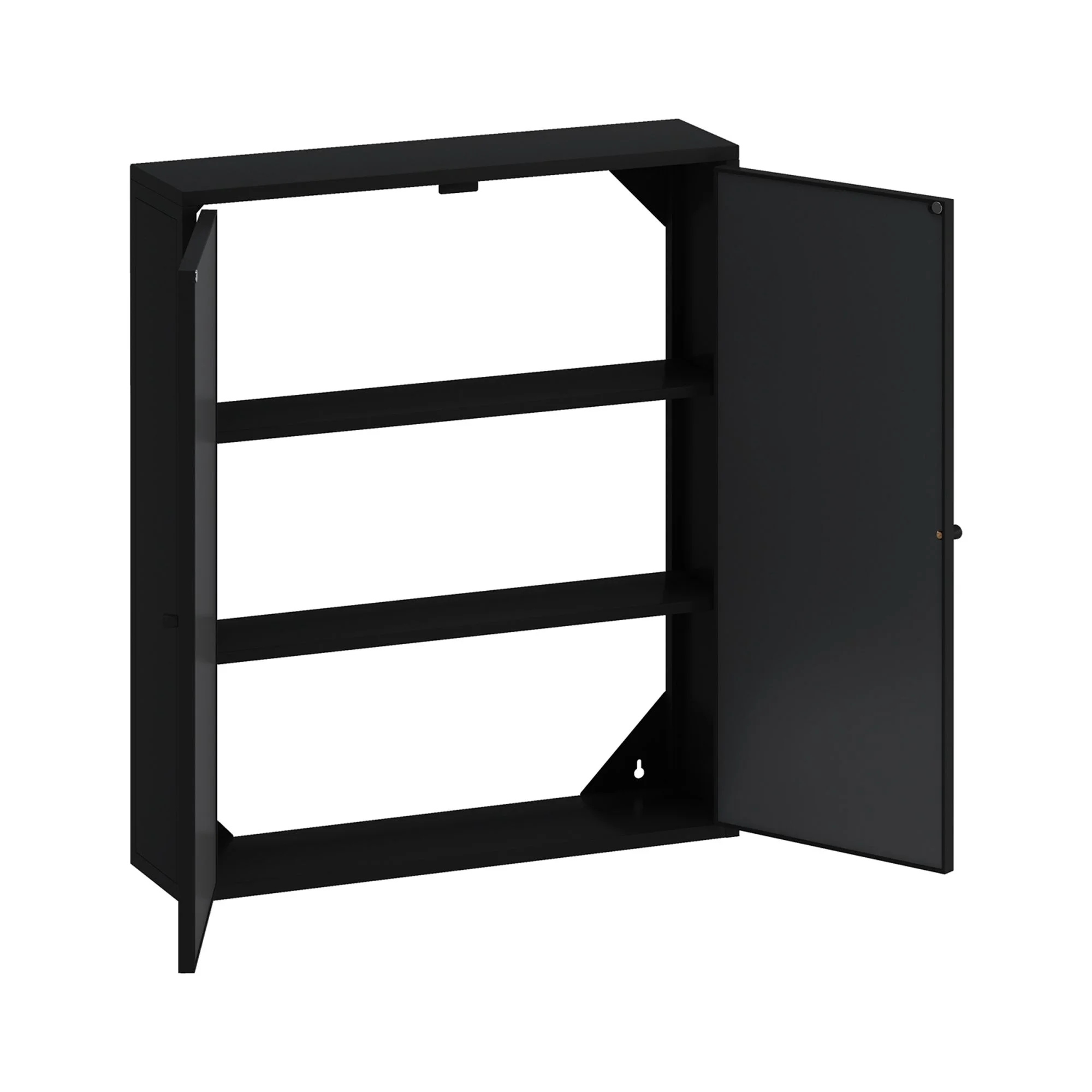 27.56"Modern Wall Cabinet with Glass Doors, Bathroom Cabinet with Featuring Three-tier Storage for Entryway Living Room, Bathroom or Dining Room, Mint Green