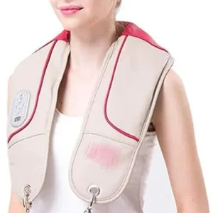 Heated neck massager, acupressure neck and shoulder massager pillow, portable electric back massager