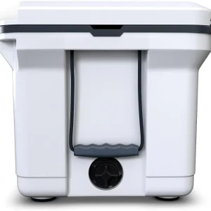 60 QT Ultra-Light Injection Molded Cooler - Ice Chest Keeps Ice up to 7 Days - Large Cooler Includes Wire Basket, Divider and Built-in Bottle Opener