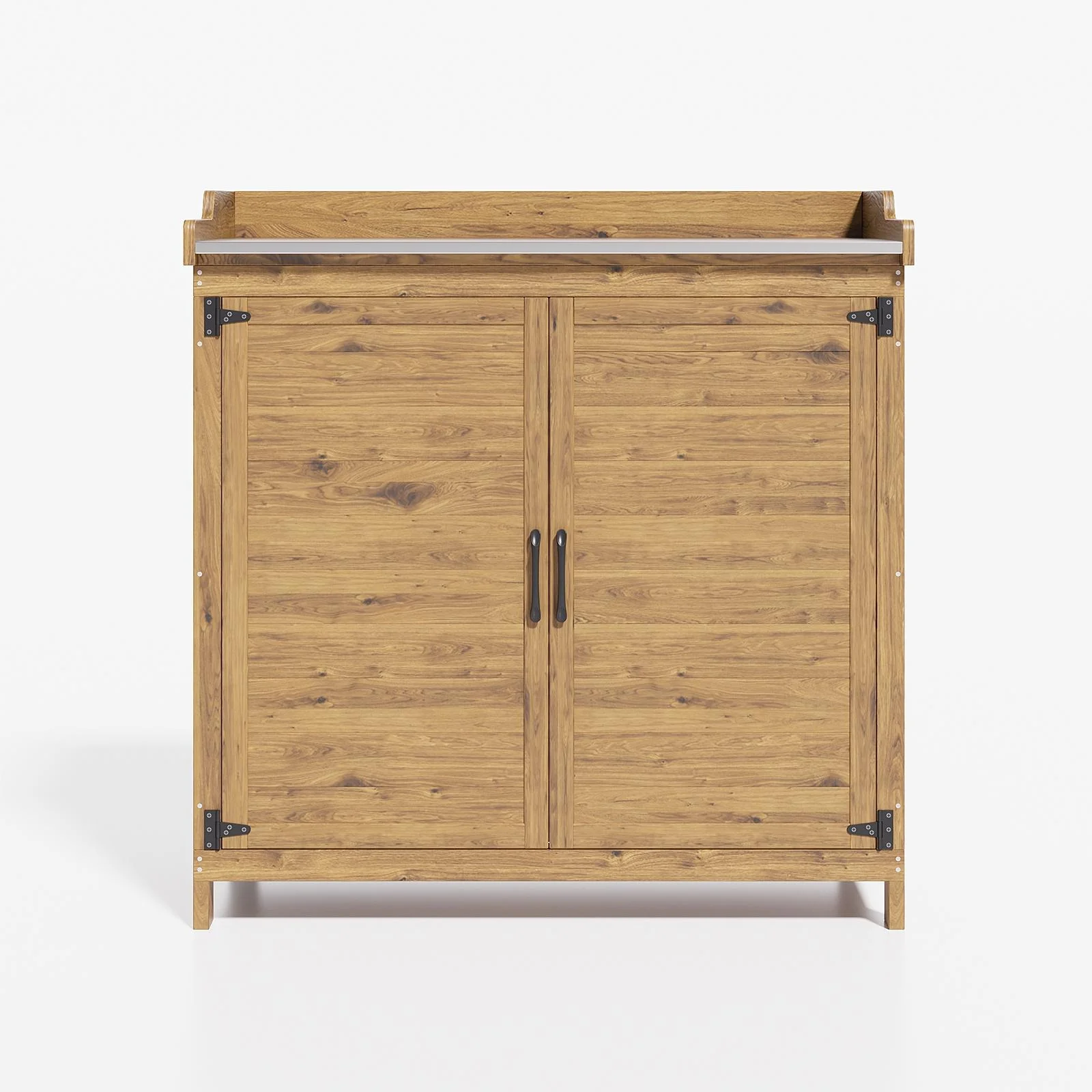 Asofer Outdoor Storage Shed, Storage Cabinet Clearance, Wooden Tool Shed, Deck Cabinet for Outside Patio Lawn