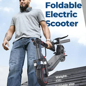 Electric Scooter 350W/500W Powerful Motor 8.5"/10" Solid Tires 19/22Mph 28/21/12 Miles Range