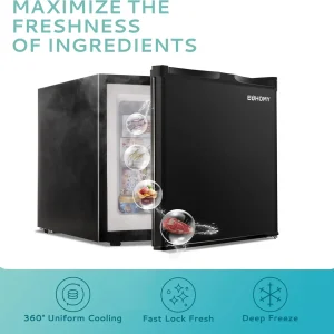 Upright freezer, 3.0Cubic Feet, Single Door Compact Mini Freezer with Reversible Door Small freezer for Home/Dorms/Apartment/Office