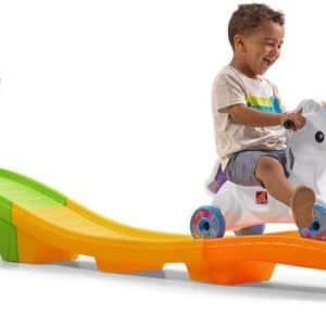 Unicorn Up & Down Roller Coaster Toy for Kids, Ride On Push Car, Indoor/Outdoor Playset, Toddler Ages 2 - 5 years old, Compact Storage, Max Weight 50 lb., Multicolor