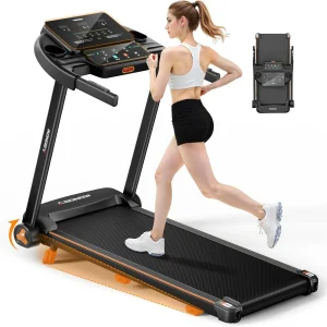 Foldable Treadmill for Home with Incline Extra Large Dual LED Screen Home Office Treadmills