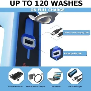 Orca Portable Travel Bidet Bottle Handheld Personal Sprayer, Electric Travel Bidet Camping Bathroom Personal Hygiene Cleaning Baby Care Toilet Sprayer Cleaning