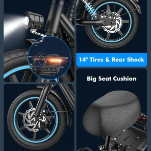 Adults Electric Scooter with Large Middle Basket