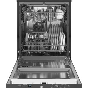 GE 24 Stainless Steel Portable Dishwasher With Sanitize Cycle