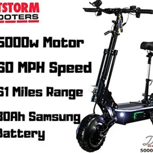 2025 MAXX 60MPH Ultra High Speed Electric Scooter for Adults Foldable, 5000W Power Dual Motor| 60V /38.5Ah Battery | 83 Miles Range | Grade 30°