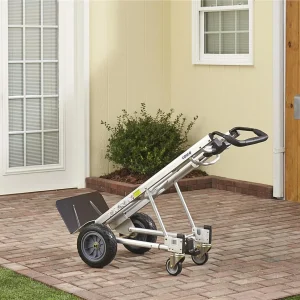 Cosco 3-in-1 Assist Series Hand Truck/Assisted Hand Truck/Cart with flat-free wheels