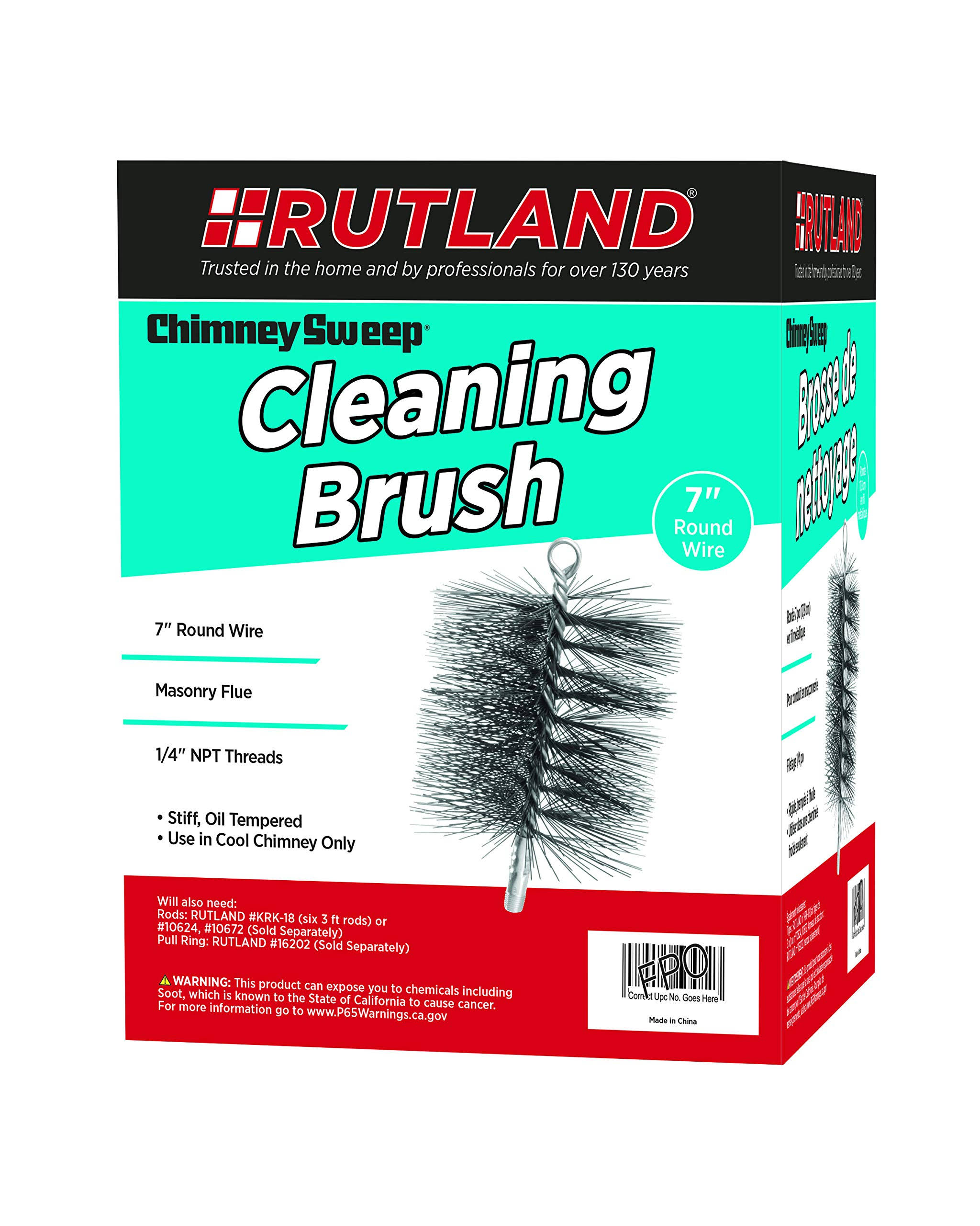 Rutland Brush Chimney 7" Round