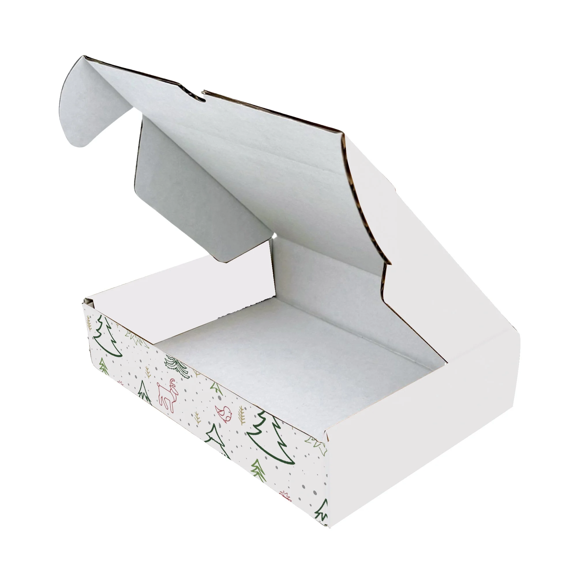 Ucanpack Christmas Packing Boxes 11 x 7? x 3?" - 50 Pack Winter Forest Printed Holiday Boxes - Holiday Shipping Box Made In USA Holiday Box Corrugated Shipping Boxes