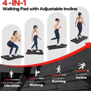 Sperax Walking Vibration Pad with APP 3 in 1 Under Desk Treadmill Walking Treadmill Pad