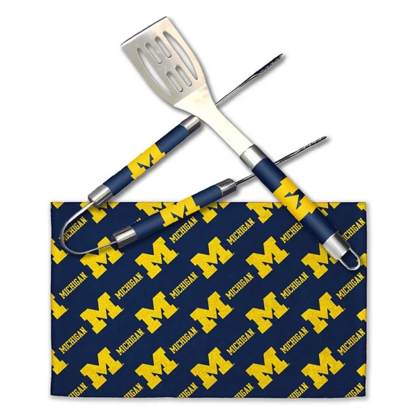 Michigan Wolverines BBQ Grill Utensil Set