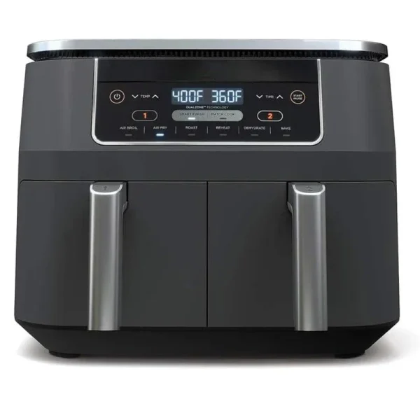 DZ401 Foodi 10 Quart 6-in-1 DualZone XL 2-Basket Air Fryer with 2 Independent Frying Baskets