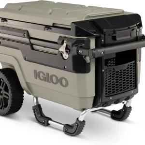 70Qt Wheeled Cooler Insulated Hard Shell Ice Chest