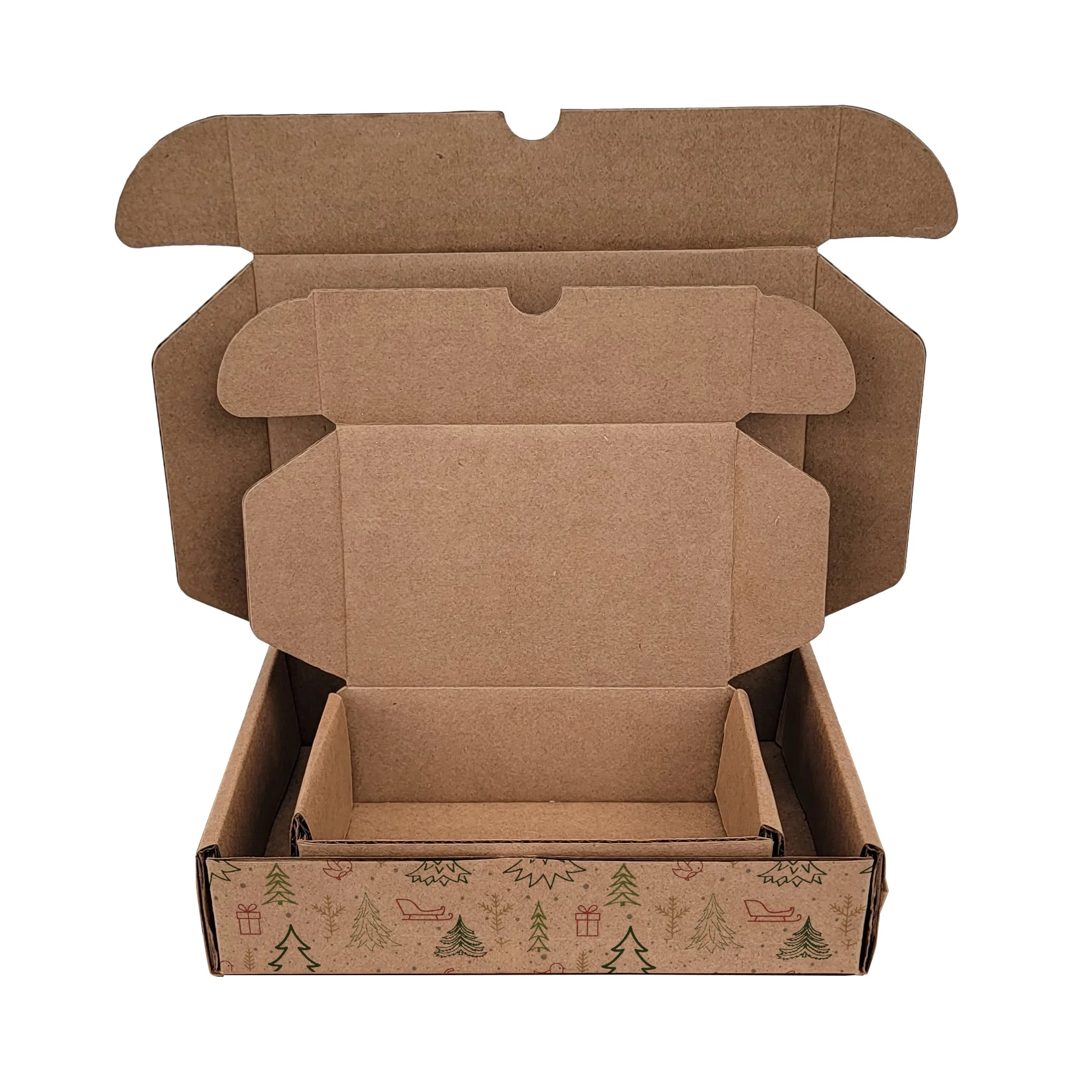 Ucanpack Christmas Mailing Boxes 11? x 11? x 5?" - Winter Forest Printed Christmas Boxes - Holiday Shipping Box Made In USA Holiday Box Corrugated Shipping Boxes