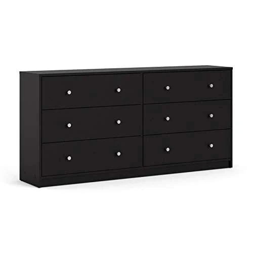 Home Square 3 Piece Bedroom Set with 6-Drawer Double Dresser