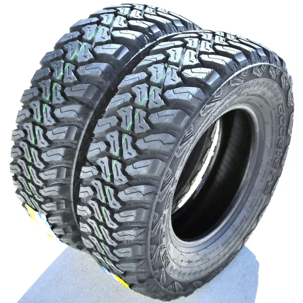 Pair of 2 (TWO) Accelera M/T-01 LT 235/75R15 Load C 6 Ply MT Mud Tires
