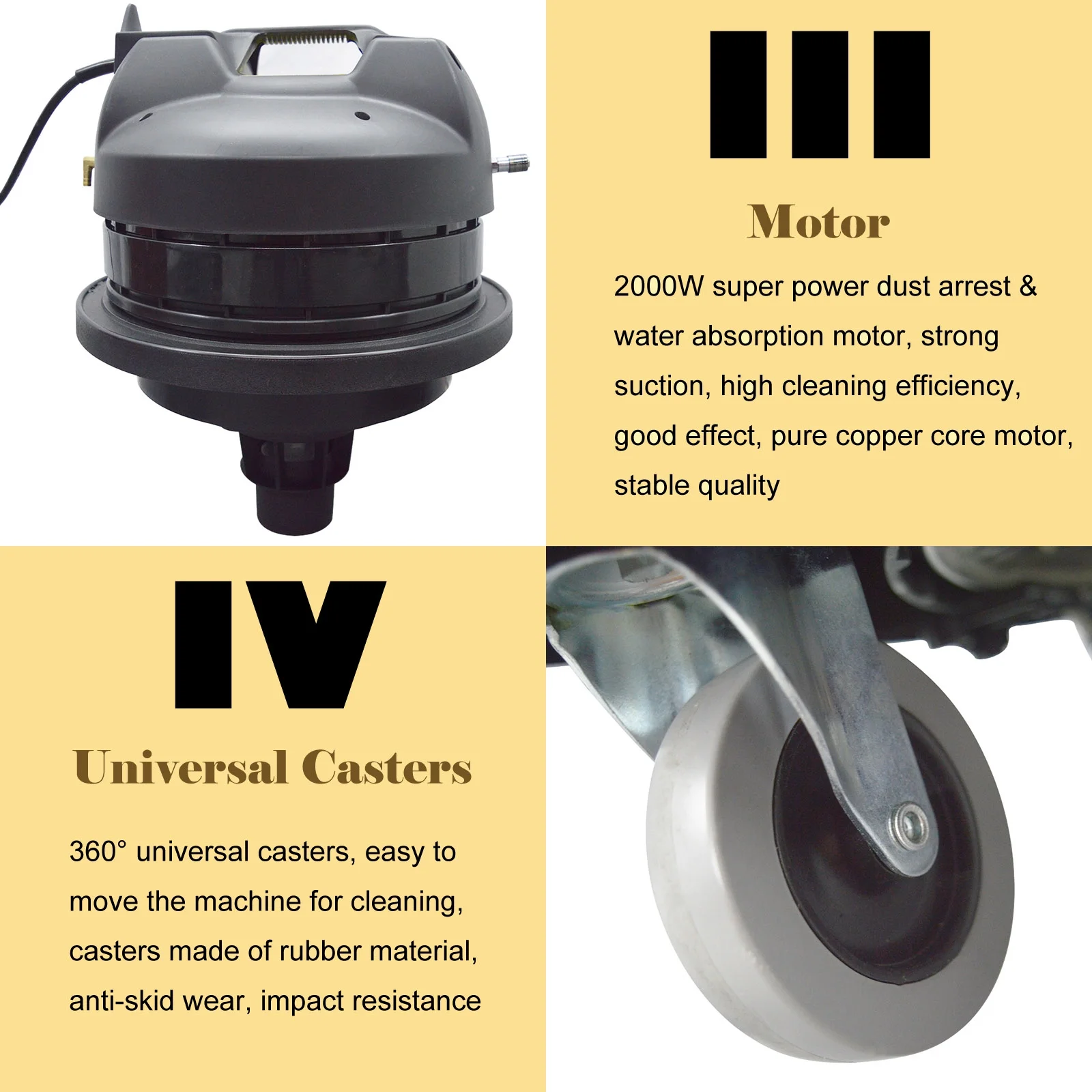 INTBUYING Carpet Cleaning Machine Carpet Extractor 30L/40L/60L/80L 110V/220V
