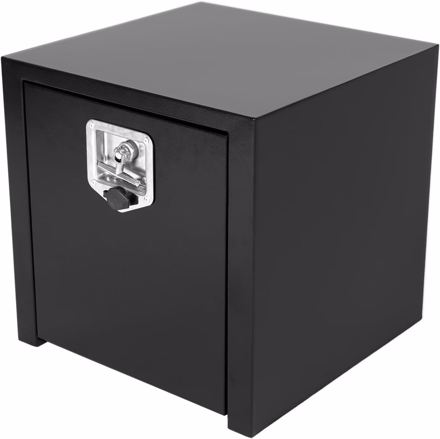 Comfor 26.5 x 12 x 11.8 inch Trailer Tongue Box with Handled-Lock Black Steel Heavy Duty Underbody Truck Box Truck Storage Organizer for Pick Up, Trailer