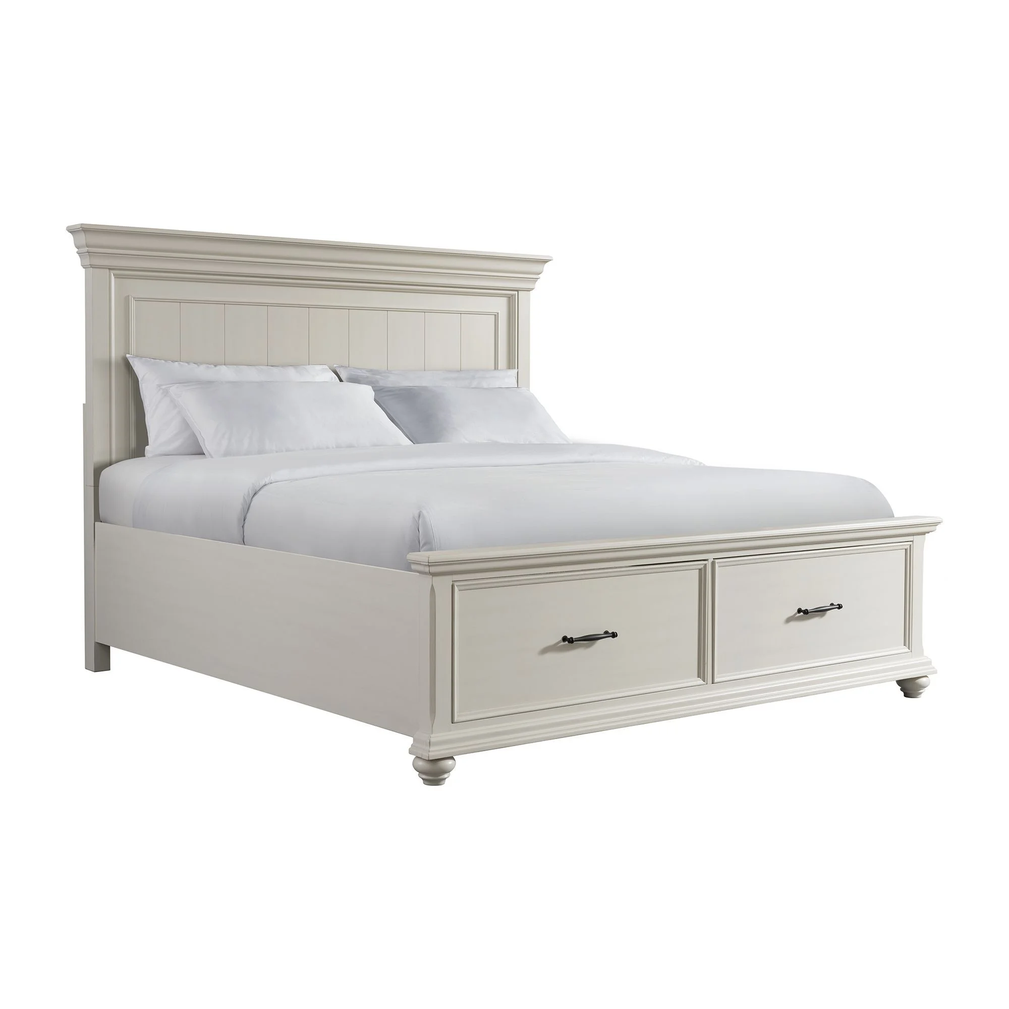 Picket House Furnishings Brooks Queen Platform Storage 6PC Bedroom Set in Grey